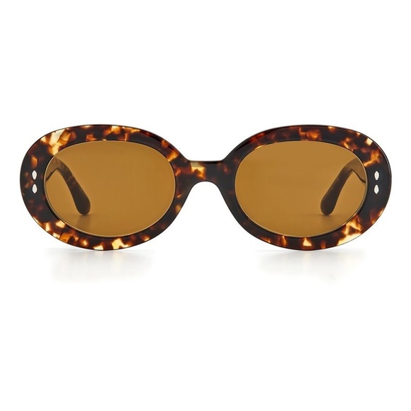 ISABEL MARANT HAVANA OVAL UNISEX SUNGLASSES IM 0003/N/S - Picture 3 of 3